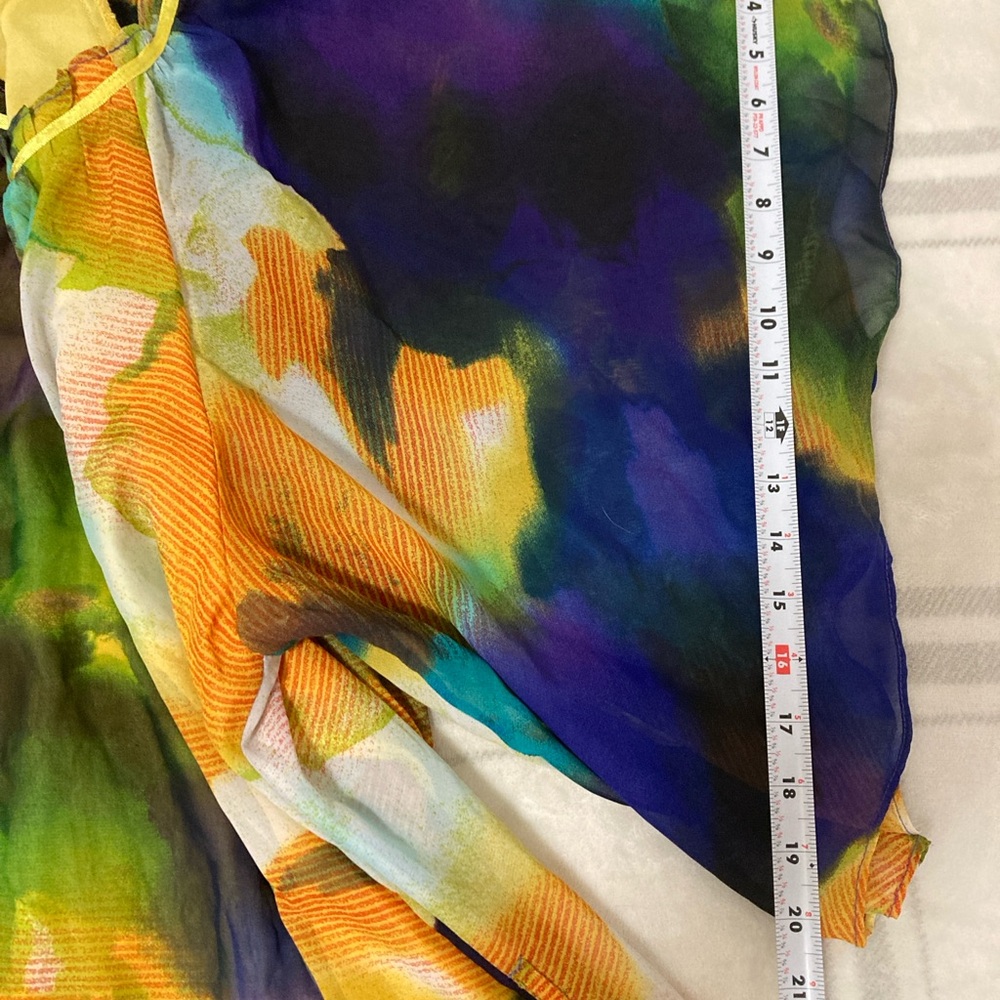 Ashley Stewart Women’s Dress Multicolor Bell Sleeveles Sz20 - Picture 12 of 15